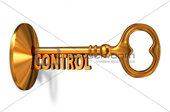 Control - Golden Key is Inserted into the Keyhole.