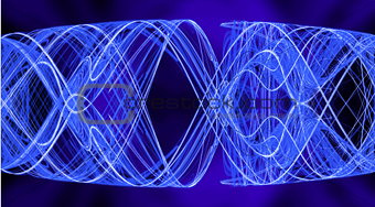 Cobweb whirls abstract bright symmetric swirl on the basis of the dark. Fractal art graphics