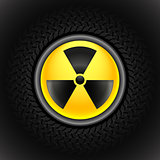 sign of radiation black