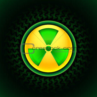 sign of radiation green