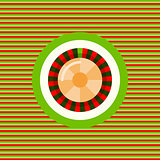 Casino roulette color flat icon