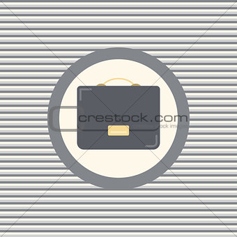 Briefcase color flat icon
