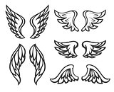 Set of wings tattoo