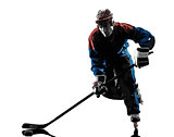 hockey man player silhouette