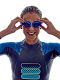 woman triathlon ironman swimmers athlete
