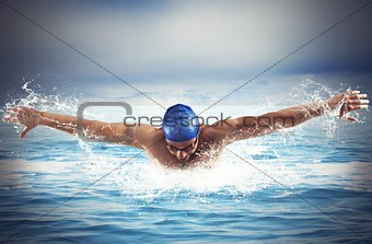 Swimming in the sea