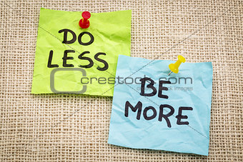 do less be more motivation