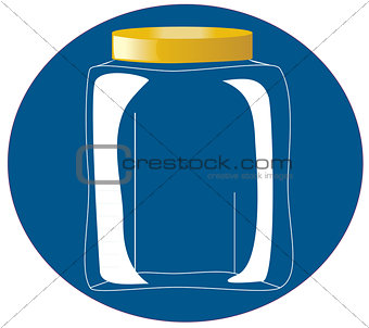 vector glass bottle,-jar
