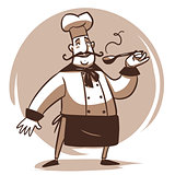 cartoon cook character
