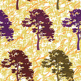 Seamless trees and abstract pattern