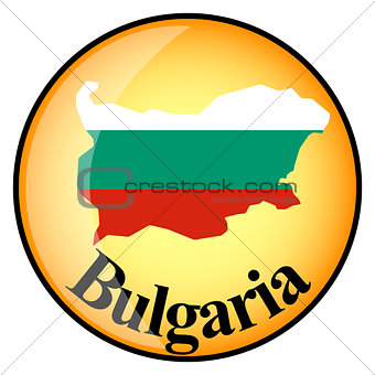 orange button with the image maps of button Bulgaria