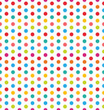 Seamless Polka Dot Background, Colorful Pattern for Textile