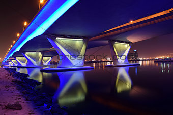 Gharhoud Bridge from base at night with long exposure