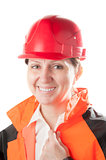 Female industrial worker.