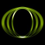 Green shiny circle logo design
