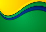Vector background in Brazilian colors