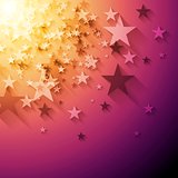 Bright stars abstract vector background