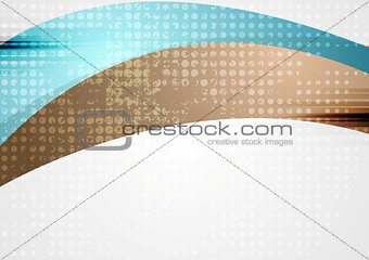 Vibrant wavy abstract corporate background