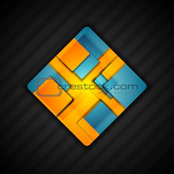 Abstract square logo design