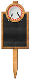 Blackboard with plate and cutlery - Food Template