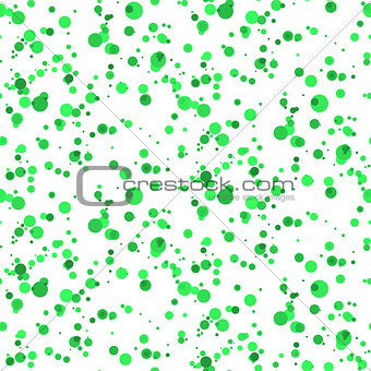 Vector seamless background. spattered green paint