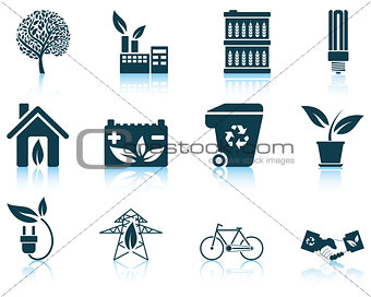 Set of ecological icon