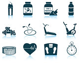 Set of fitness icon