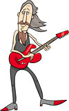 old rock man cartoon illustration