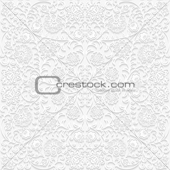 Seamless floral pattern in traditional style. Vector illustration.