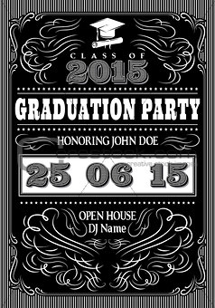 template for the posters to graduate party