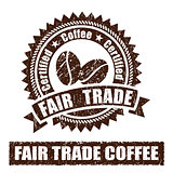 Fair Trade Coffee Rubber Stamp