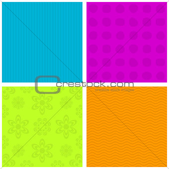 Colorful ornamental patterns
