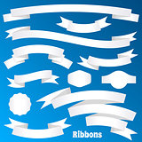 Paper ribbon banners and labels