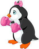 Penguin girl boxer