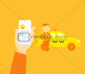 Booking taxi