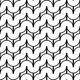 Design seamless monochrome waving pattern