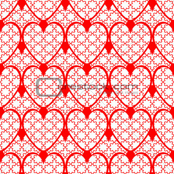 Design seamless red heart background
