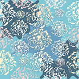 Cute abstract floral seamless pattern