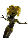 woman samba dancer silhouette