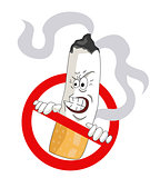 Cartoons No Smoking Sign 