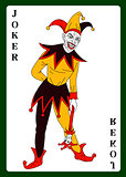 Joker in colorful costume 