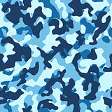 Sea Camouflage Seamless Pattern