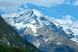 Summer mountain with snow (Switzerland)