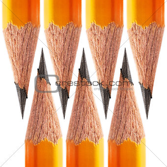 pattern of a sharpened pencil