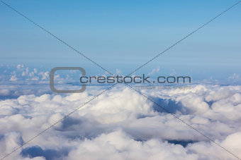 Soft clouds over view