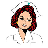 Beautiful friendly and confident nurse 