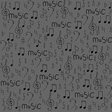 Seamless pattern with a musical notes. Vector illustration.
