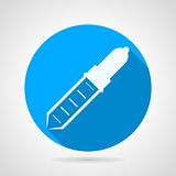 Pipette flat round vector icon