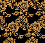 Seamless pattern with floral background