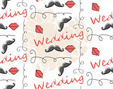 Vector Seamless Pattern Background for wedding